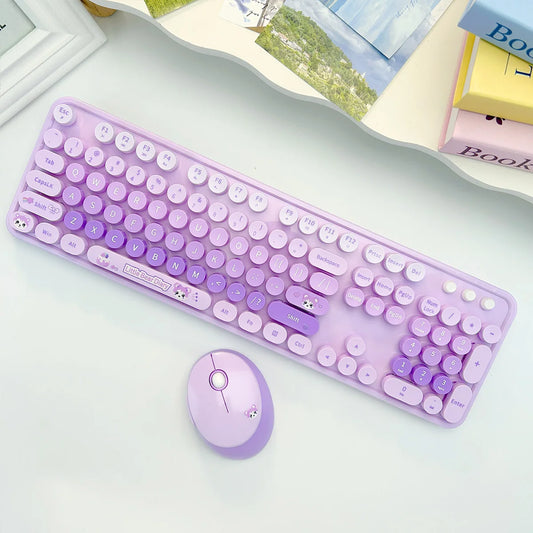 Purilite Select Colorful Sweet Wireless Keyboard & Mouse Set