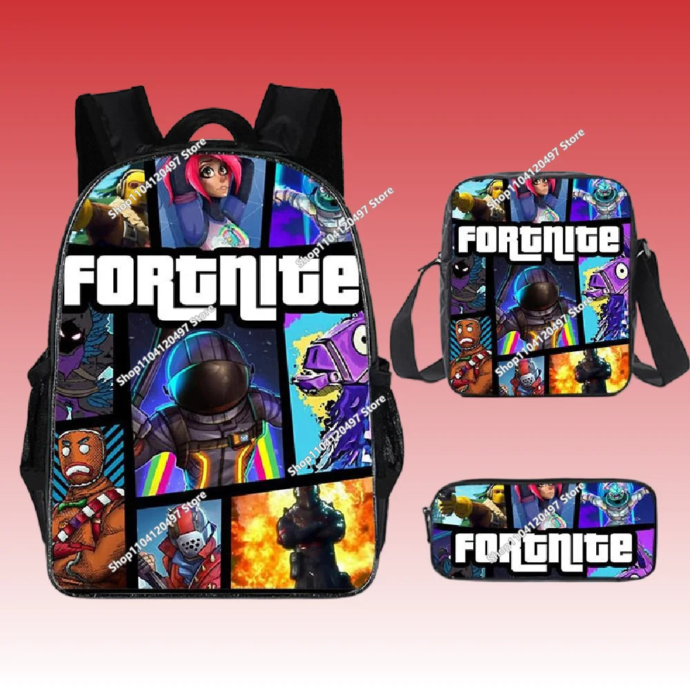 Purilite Select 3PCS Fortnite School Bag Set