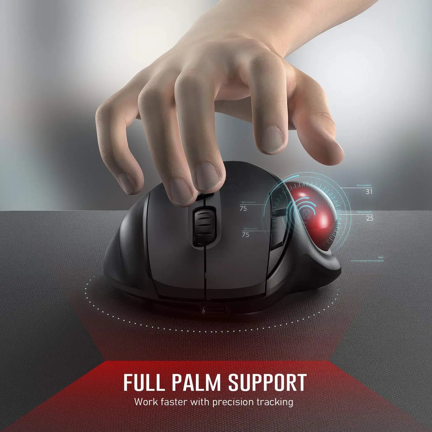 Purilite Select Trackball Wireless Mouse