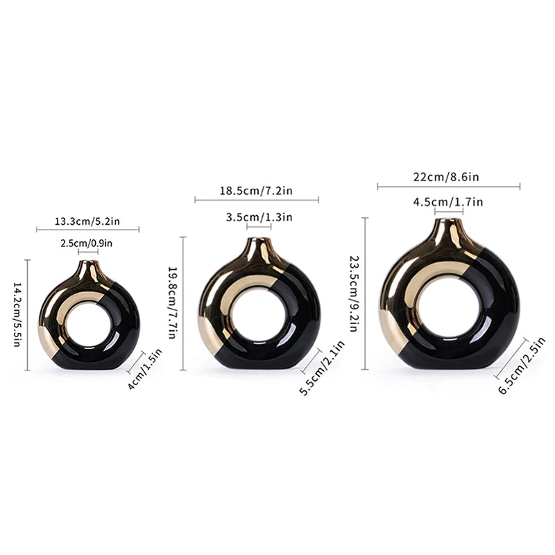 Purilite Select Luxury Nordic Ceramic Flower Vase