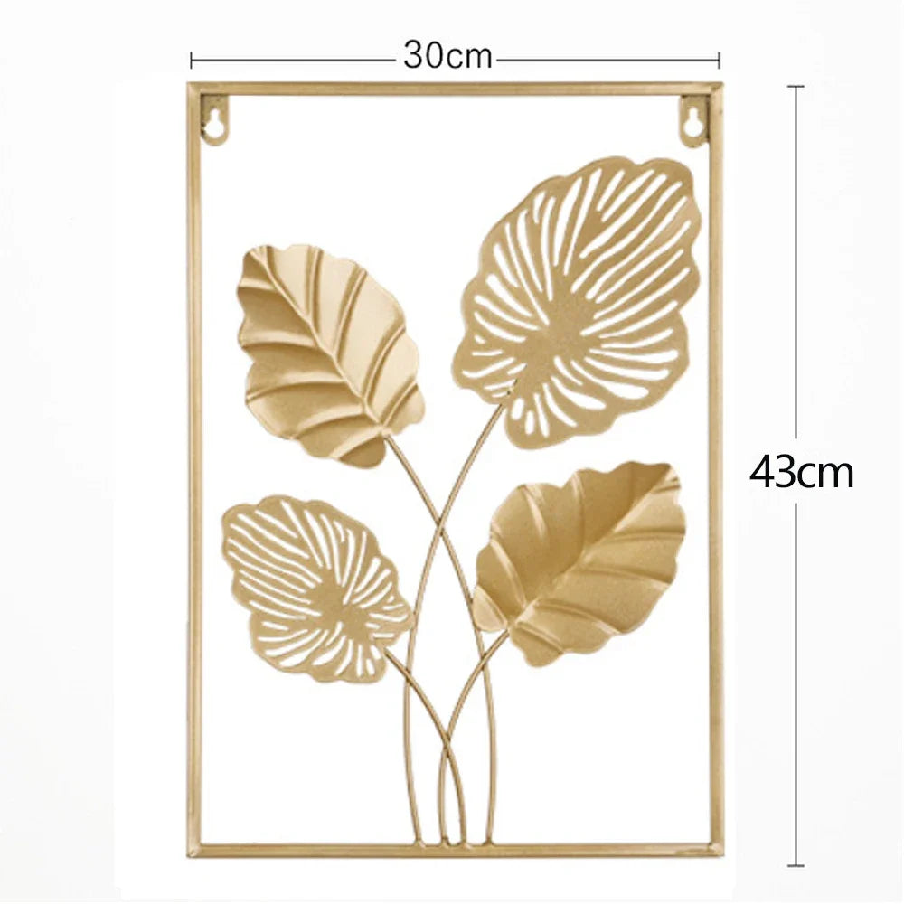 Purilite Select Golden Rectangle Metal Wall Hanging