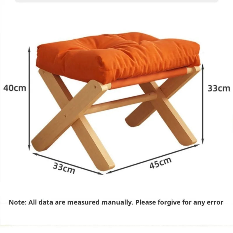 Purilite Select Wooden Footstool for Living Room