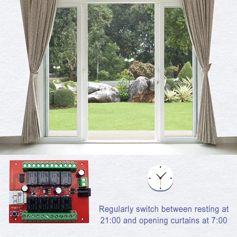 Purilite Select 8CH Tuya Smart WiFi Switch Module DC 12V / 24V
