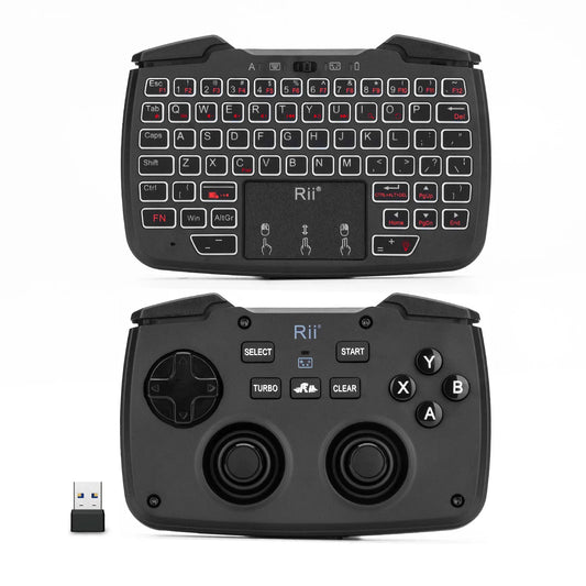 Purilite Select RK707 2.4GHz Wireless Portable Game Controller Keyboard Mouse Combo