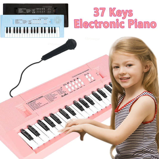 Purilite Select 37 Keys Kids Electronic Piano Organ Keyboard with Microphone