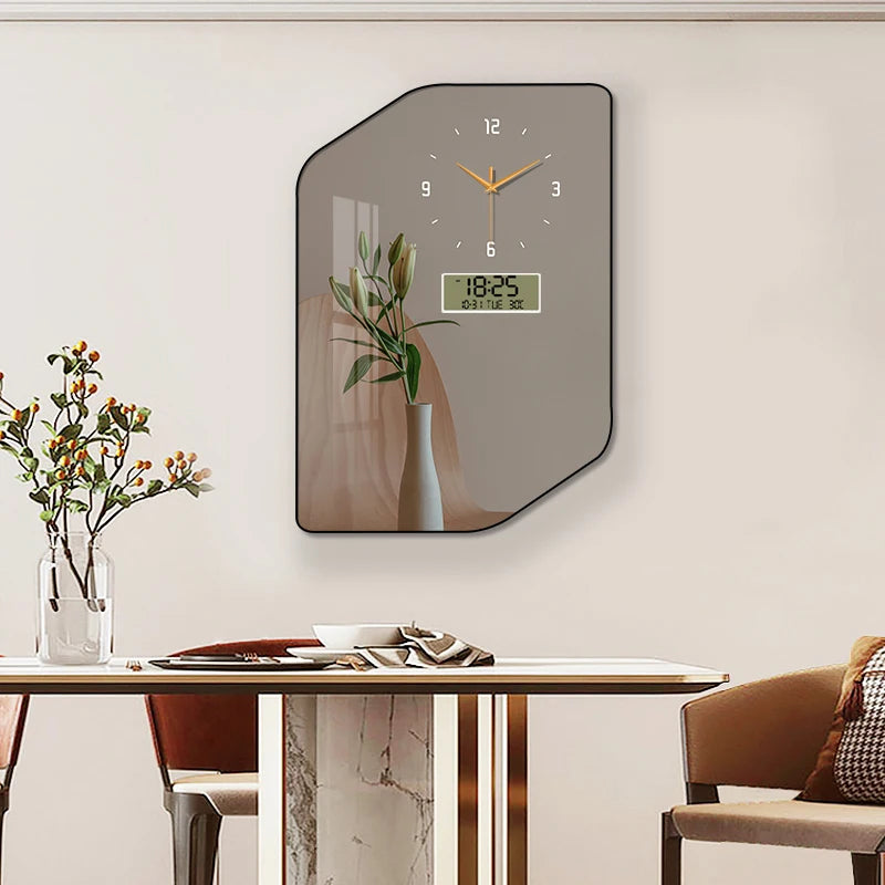 Purilite Select Large Size Aluminum Alloy Framed Artwork Wall Clock