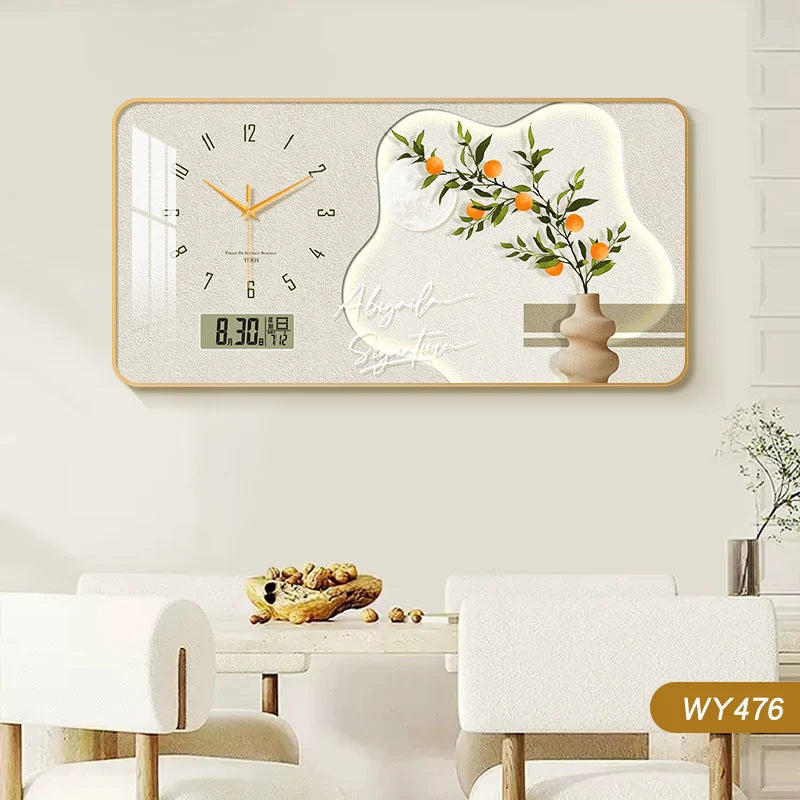 Purilite Select Large Size Flower Artwork Wall Clock