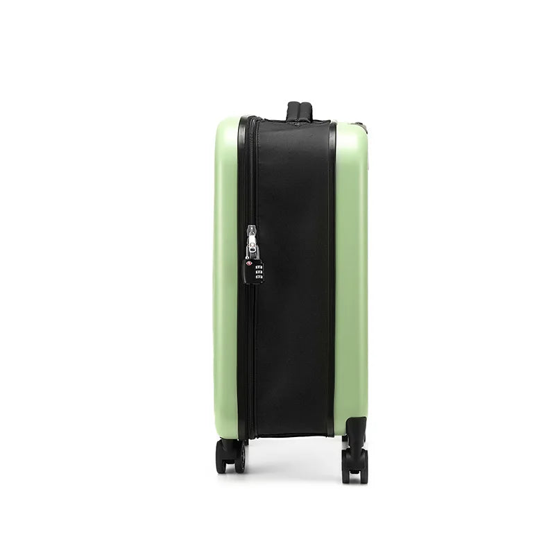 Purilite Select Foldable Travel Suitcase with Spinner Wheels | Lightweight ABS Rolling Luggage with Password Lock | Compact Collapsible Trolley Case