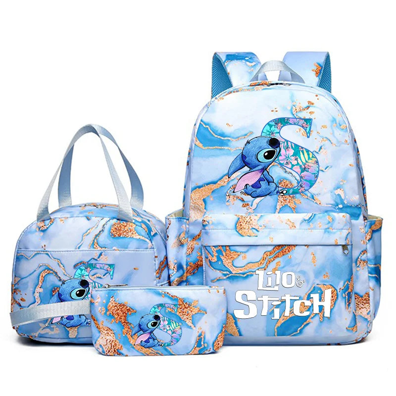 Purilite Select 3PCS Lilo & Stitch School Bag Set