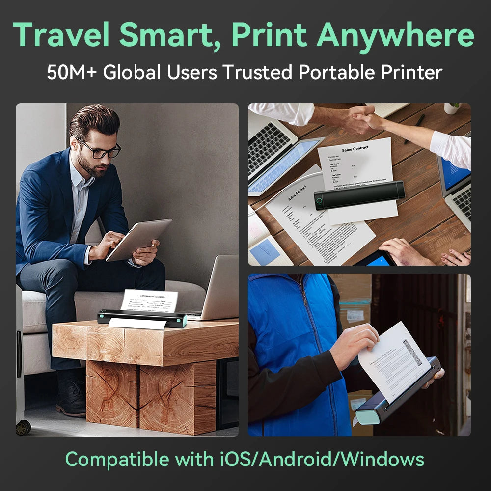 Purilite Select Phomemo M08F Wireless Thermal A4 Printer