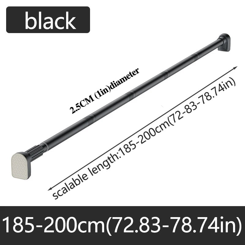 Purilite Select Telescopic Stainless Steel Shower Curtain Rod (Up to 2.7m)