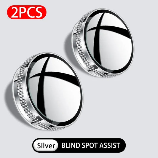 Purilite Select 2PCS 360° Adjustable Car Blind Spot Mirror Wide Angle Convex Rearview Safety Mirror (Set of 5 Pairs)