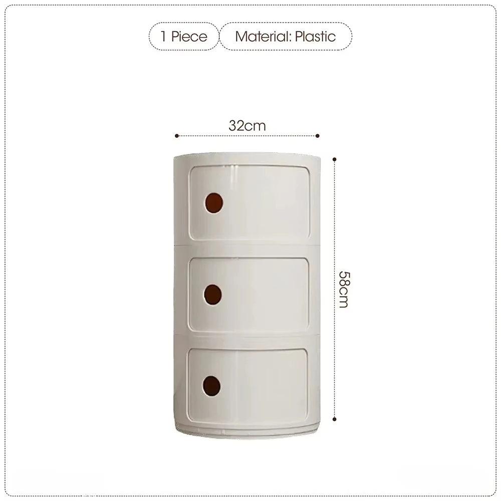 Purilite Select Nordic Net Red Bedside Cabinet