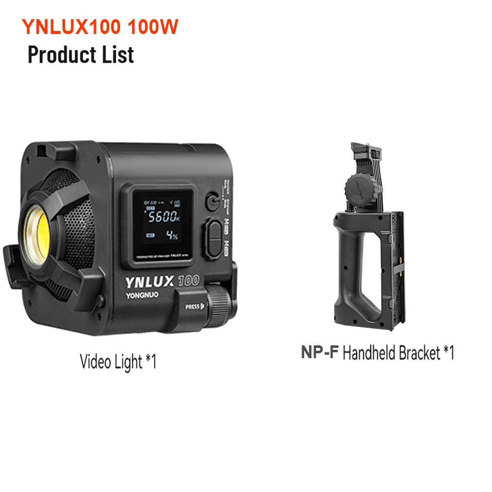 Purilite Select YNLUX100 PRO Handheld LED Video Light