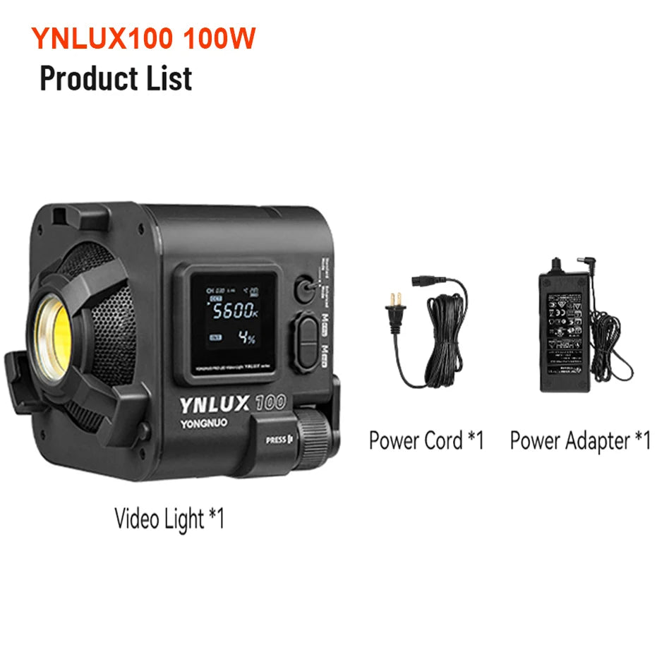 Purilite Select YNLUX100 PRO Handheld LED Video Light