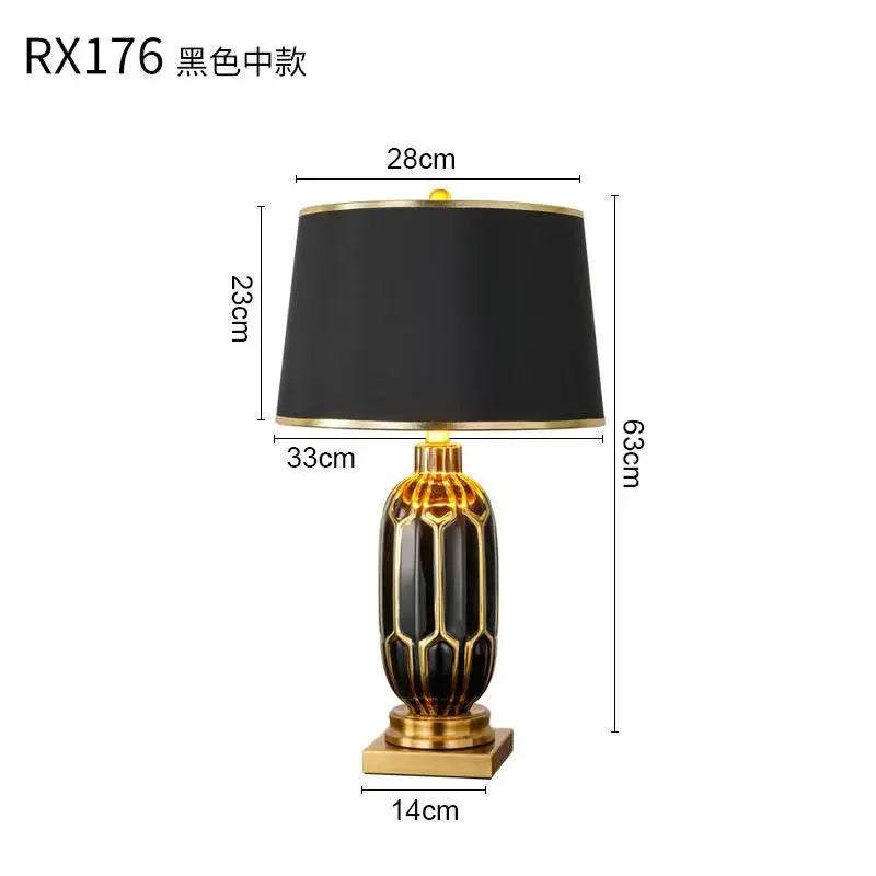 Purilite Select Black Ceramic Desk Lamp