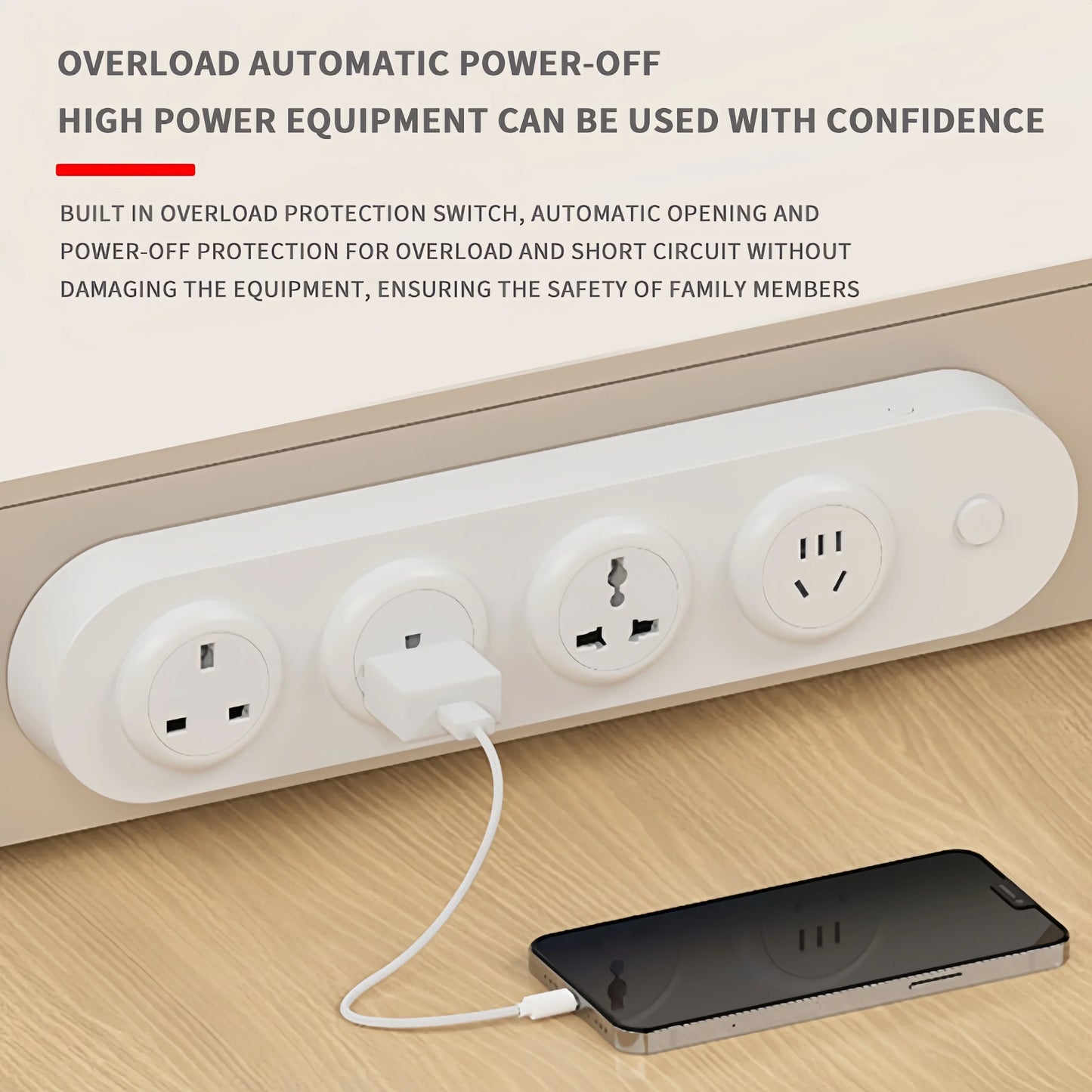 Purilite Select Wall Mounted Desktop Socket