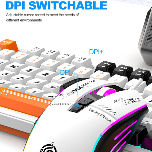 Purilite Select KM800 Pro Wired Mechanical Feel Keyboard and Mouse Set