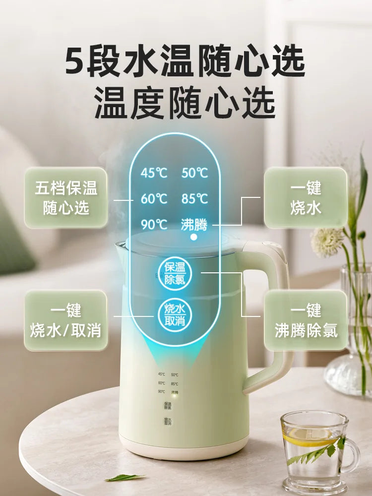 Purilite Select Sleek Plastic Electric Kettle with Auto Shut-Off (220V, CE Certified)