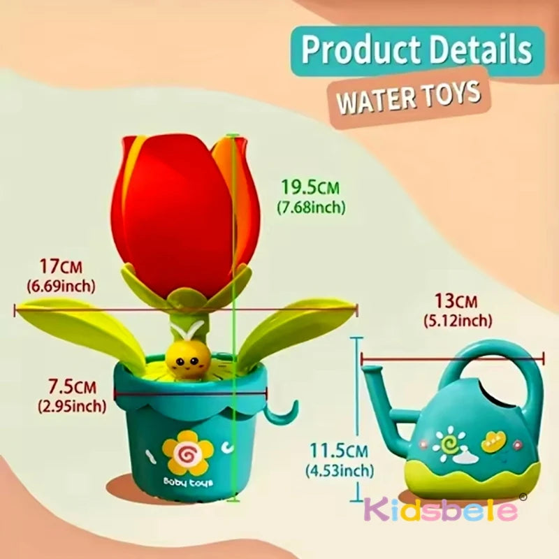 Purilite Select: Baby bath sunflower spraying shower toy