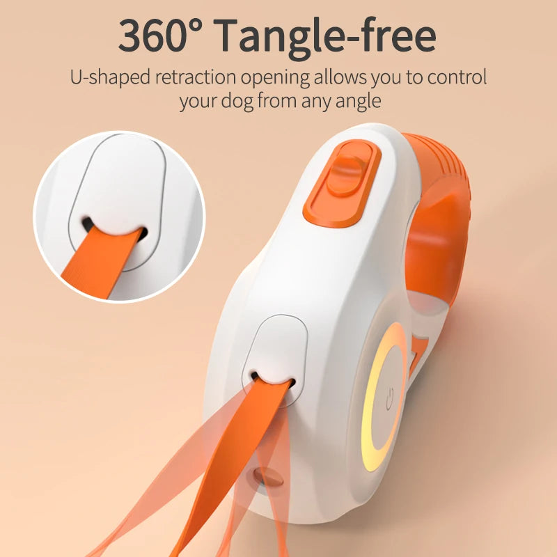 Purilite Select 5M Automatic Retractable Dog Leash with LED Light
