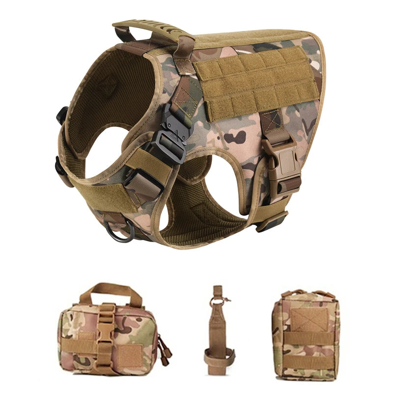 Purilite Select Tactical Military Dog Vest & Leash Set
