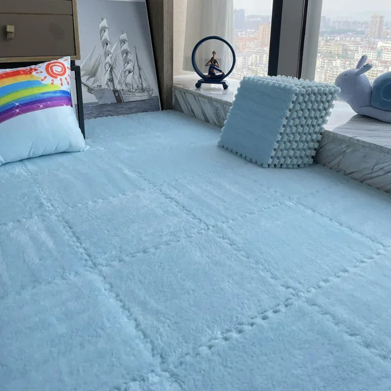 Purilite Select 30x30CM Soft Plush Children Kids Rug Play Mat