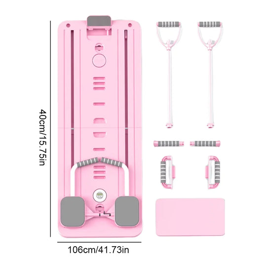 Purilite Select Multifunctional Abdominal Board | Resistance Bands Push-Up Stands | Foldable Home Fitness Equipment | Core Strength Trainer