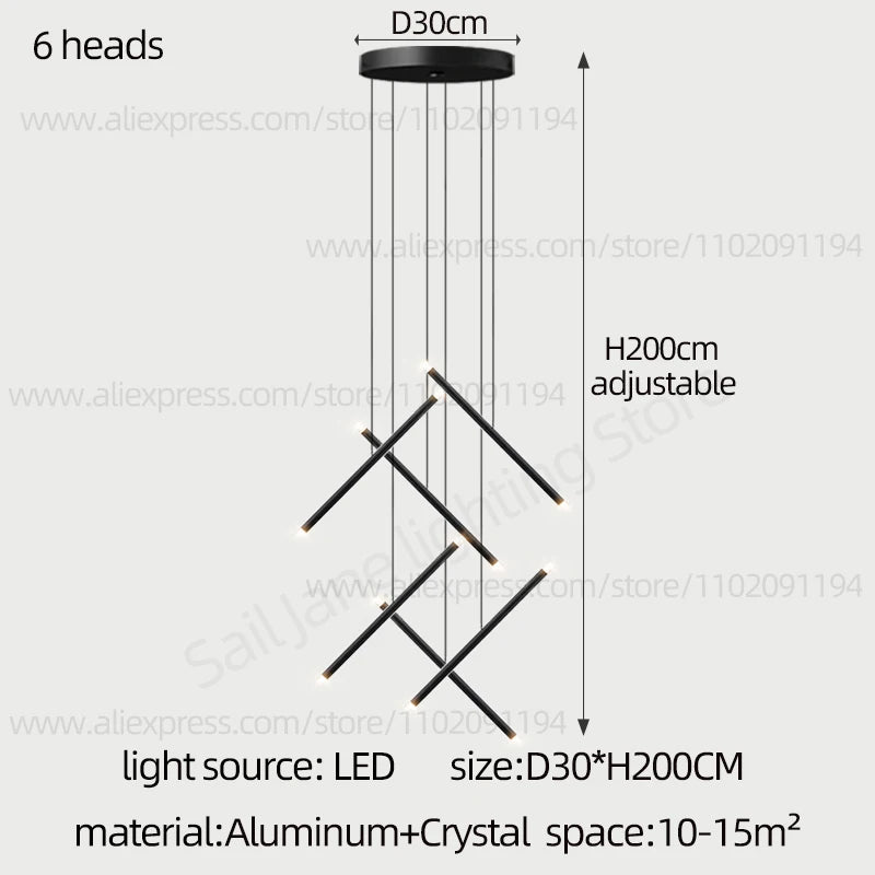 Purilite Select Nordic Style Staircase Pendant Lamp