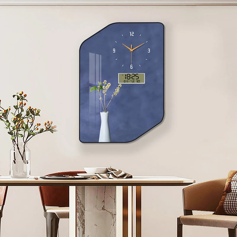 Purilite Select Large Size Aluminum Alloy Framed Artwork Wall Clock