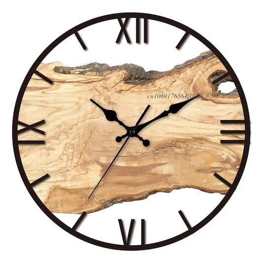Purilite Select New Transparent Acrylic Wood Grain Wall Clock
