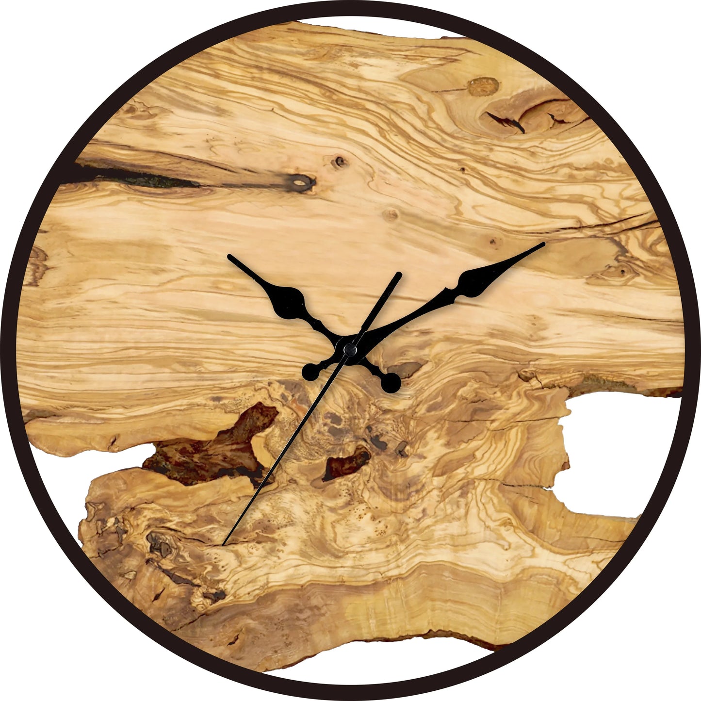 Purilite Select New Transparent Acrylic Wood Grain Wall Clock