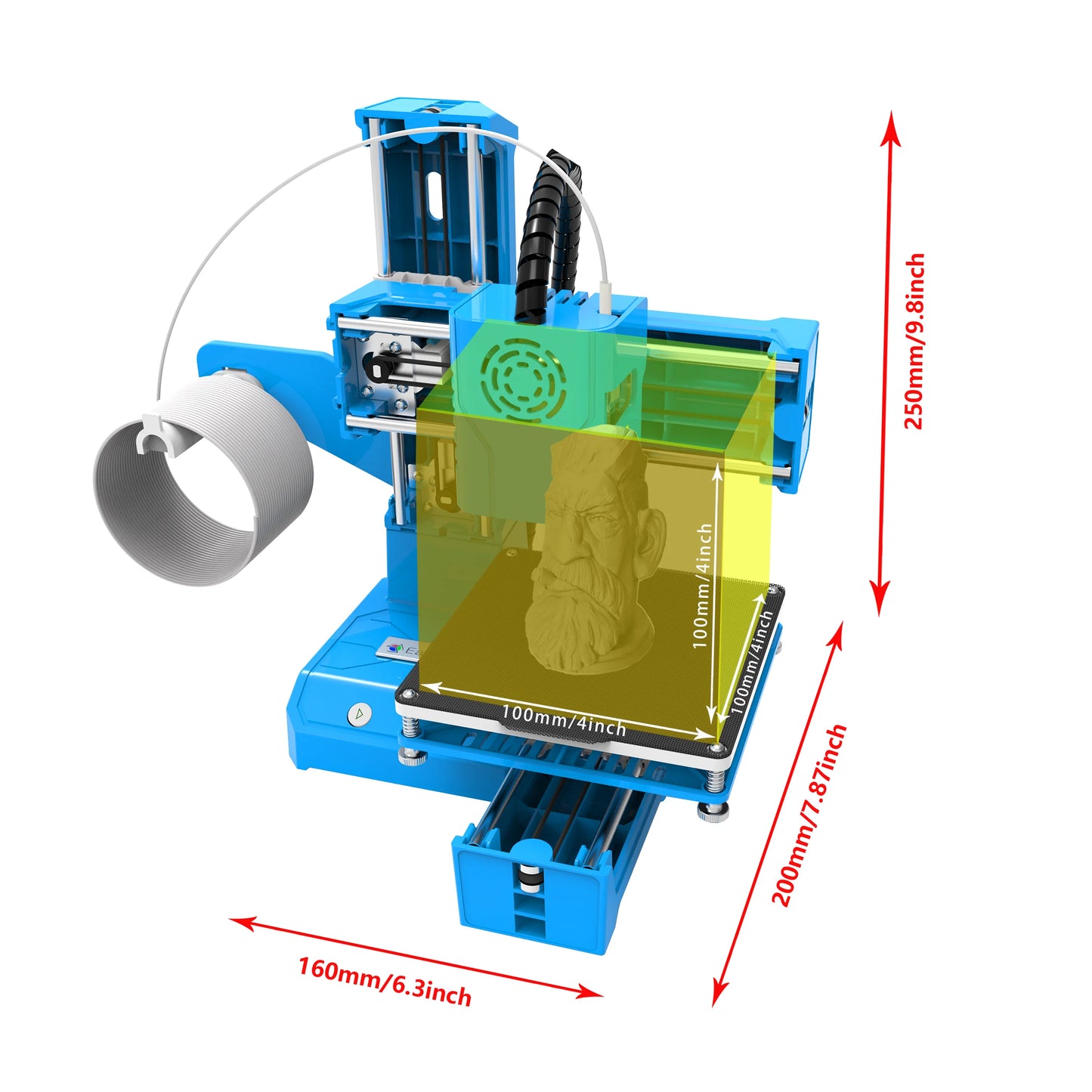Purilite Select EasyThreed K9 Mini 3D Printer