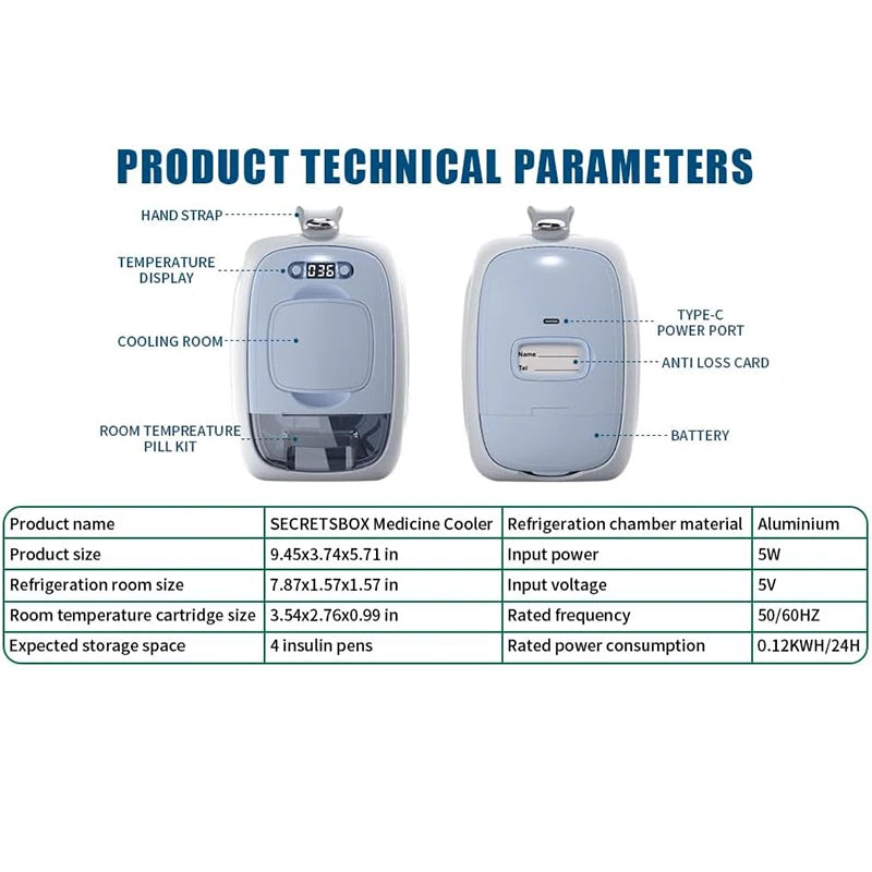 Purilite Select Large Portable Insulin Fridge