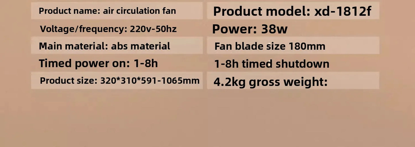 Purilite Select Intelligent Voice Control Electric Fan | Adjustable Height Floor Fan | Oscillating Multi-Speed Cooling with Remote