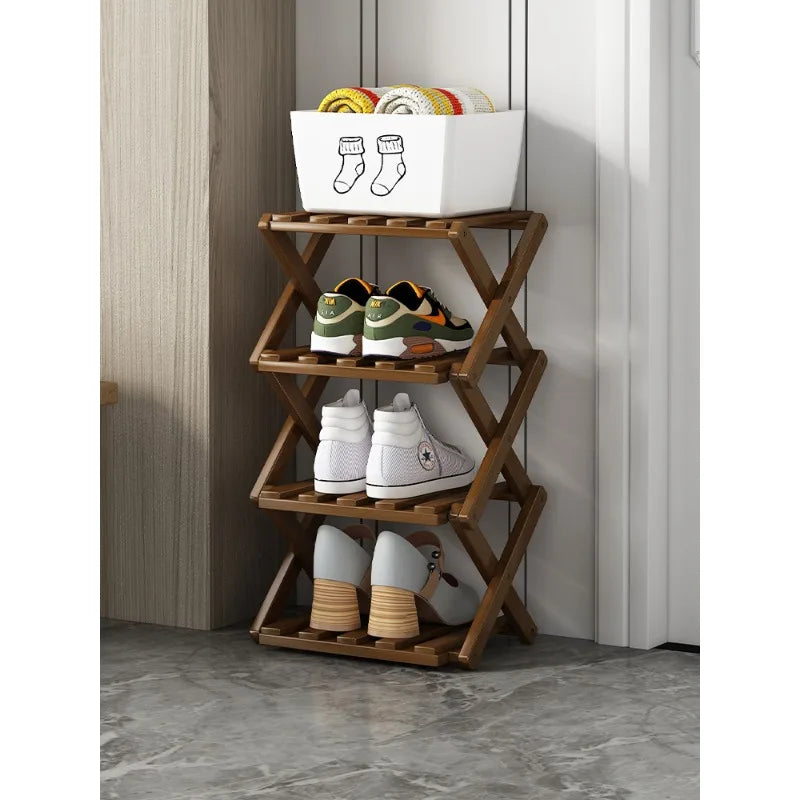Purilite Select Narrow Wooden Shoe Rack