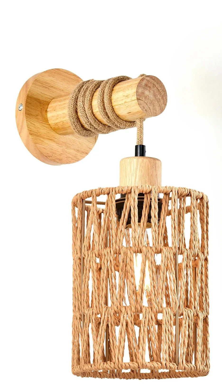 Purilite Select Hemp Rope Design Bedhead Wall Lamp