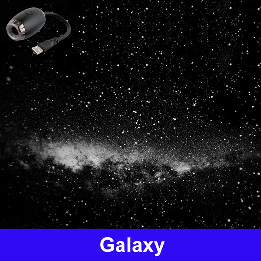 Purilite Select USB Starry Sky Galaxy Projector Night Light | Saturn Style LED Ambient Ceiling Lamp | Plug & Play Car & Room Decor | Set of 3