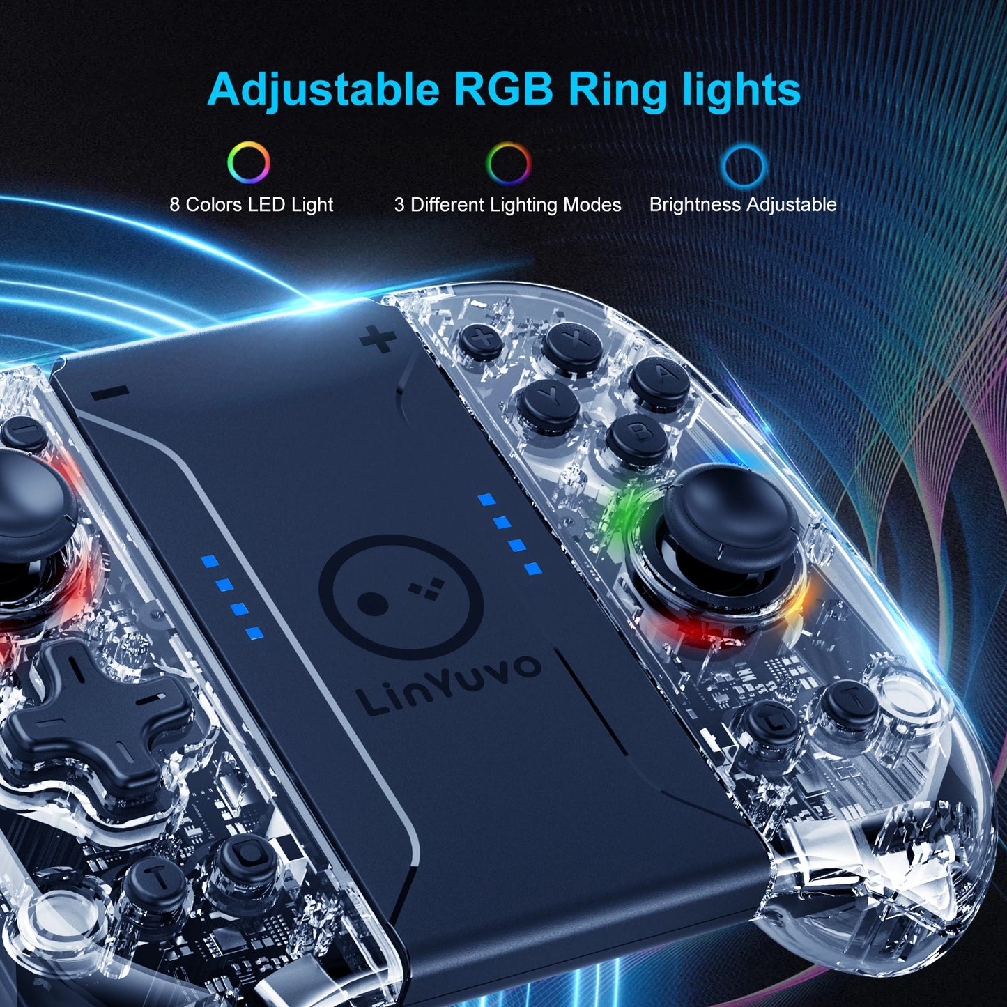 Purilite Select KS58 8-LED Color Replacement Joypad Wireless Controller
