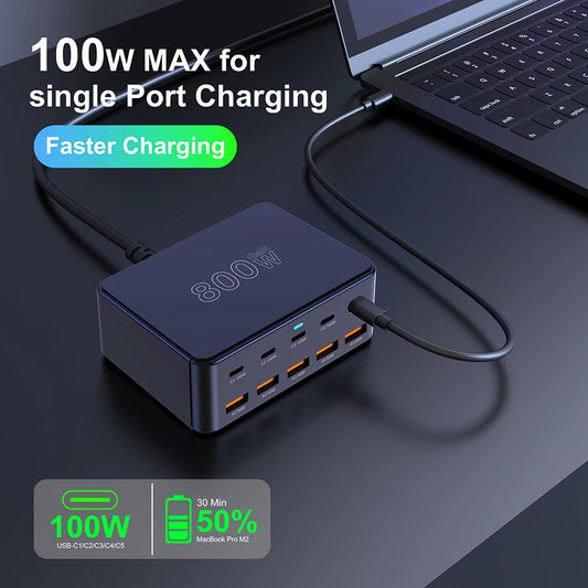 Purilite Select 800W USB-C GaN Charger