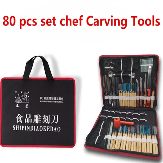 Purilite Select 80pcs Culinary Chef Carving Tool Set