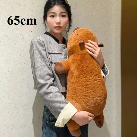 Purilite Select Kawaii Capybara Long Sleep Pillow | Cute Plush Capibara Soft Sofa Cushion & Nap Sleeping Toy