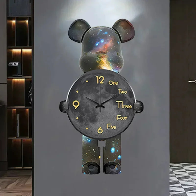 Purilite Select Aesthetic Bear Wall Clock with LED Lamp