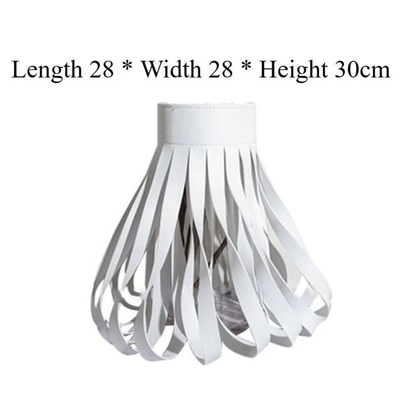 Purilite Select Luxury Aesthetic Glass & Leather Vase