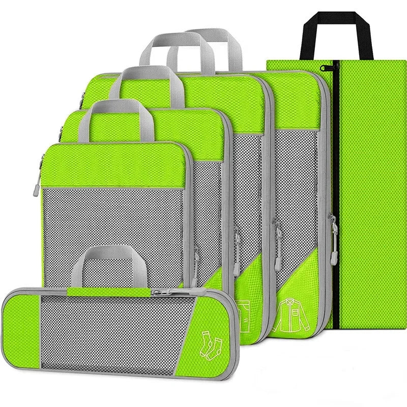 Purilite Select 6‑PCS Waterproof Compression Packing Cubes Set