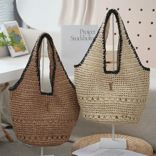 Purilite Select Minimalist Straw Shoulder Bag