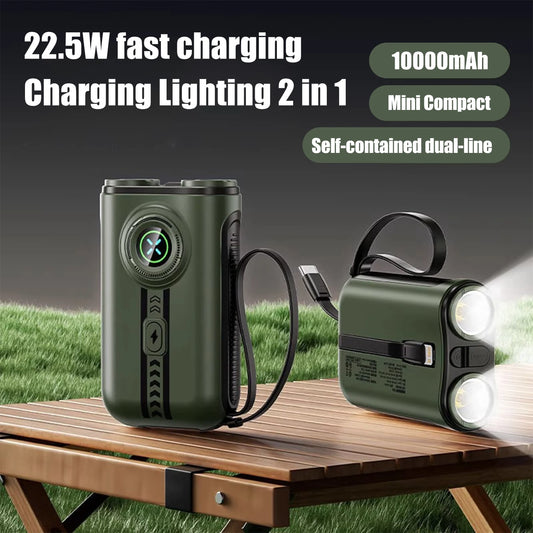 Purilite Select Outdoor Portable Power Bank Flashlight 2-in-1