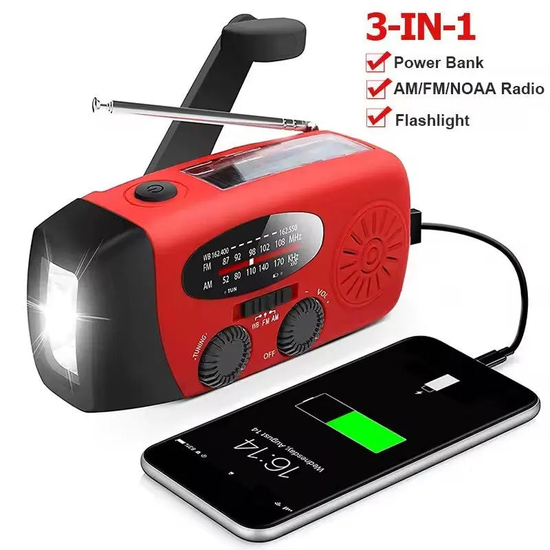 Purilite Select Portable Multifunctional Hand Crank Radio