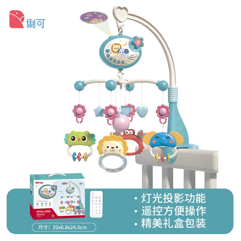 Purilite Select: Musical Baby Crib Mobile with Lights & Projection Remote-Controlled Crib Toy with Soothing Music and Nightlight
