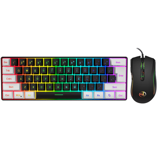 Purilite Select 61-Key Wired RGB Keyboard & Gaming Mouse Combo